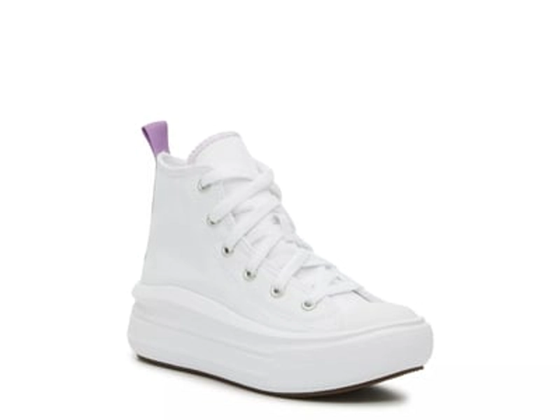 Converse Chuck Taylor All Star Move Platform HighTop Sneaker Kids' | Girl's | White | Size 11 Youth | Sneakers | Lace-Up