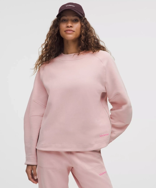 Loungeful Relaxed-Fit Crewneck Sweatshirt - Mink Berry - M