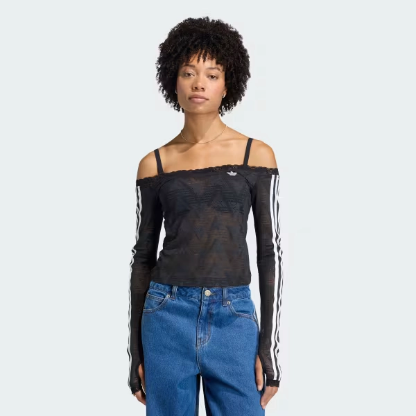 LACE BARDOT TOP