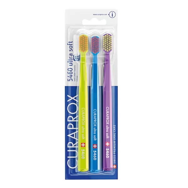 Curaprox Ultra Soft Toothbrush CS 5460 3 Pack Assorted Colours | Healthylife