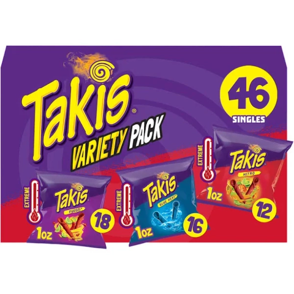 Takis Variety Pack Rolled Tortilla Chips