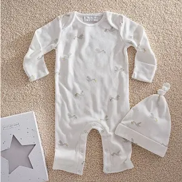 The White Company Organic Cotton Stork Gift Set