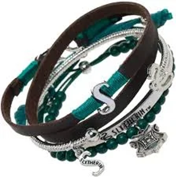 Harry Potter Slytherin Bracelet Set