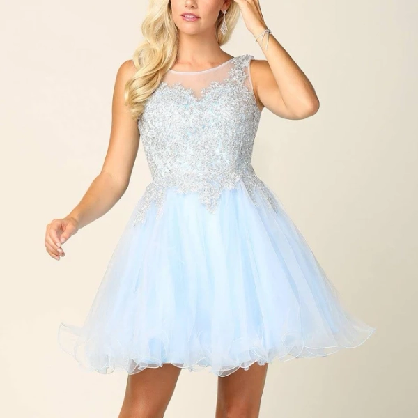 Prom Short Sleeveless Homecoming Cocktail Dress