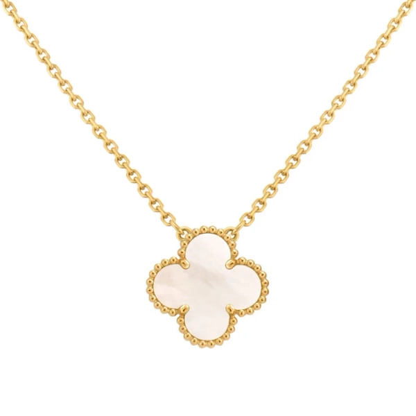 Van Cleef & Arpels Vintage Alhambra Yellow Gold Mother-of-Pearl Pendant