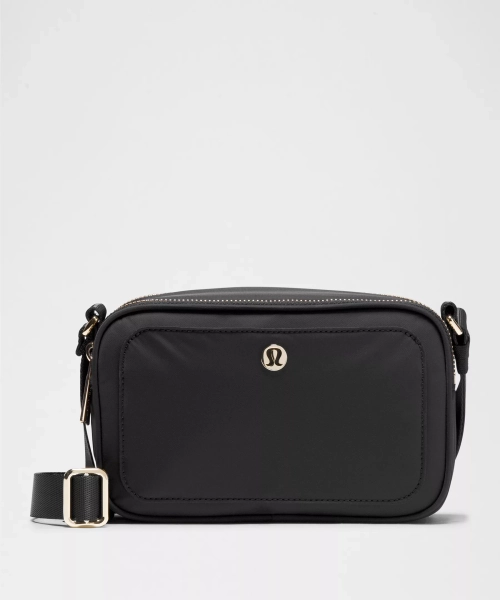 Crossbody Camera Bag 2L - Black/Gold - ONE SIZE
