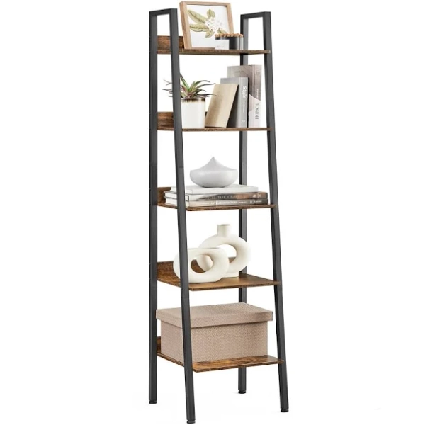 Boutique Home 5-Tier Narrow Ladder Book Shelf