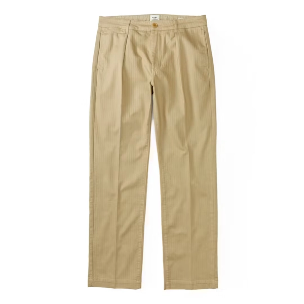 Pleated Herringbone Chino - HB Classic