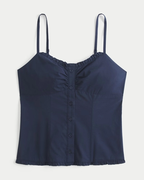 Button Front Tank