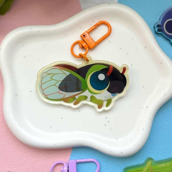 Cicada 2.5" Acrylic Charm
