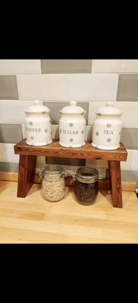 Kitchen Countertop Shelf, Countertop Shelf, Farm house Countertop Shelf, Chunky Countertop Shelf, Milk Stool, Bathroom Stand