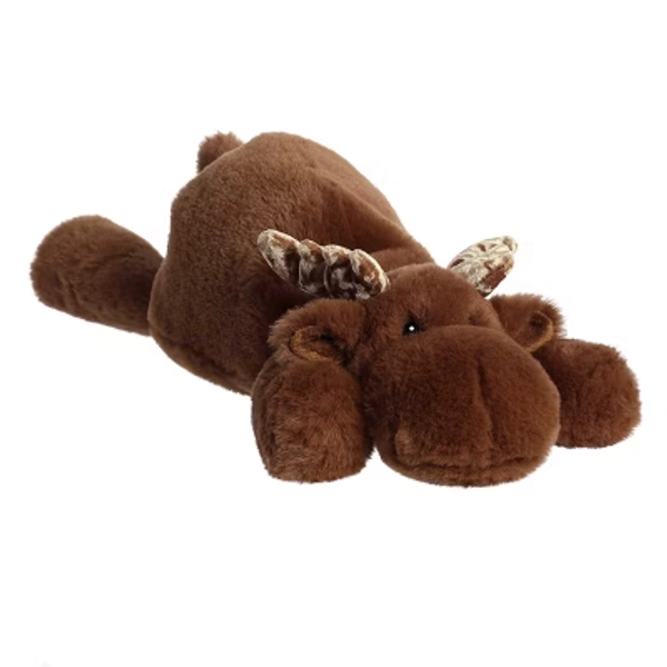 Aurora Large Snoozles Moose Snoozles Laid-back Stuffed Animal Brown 18"