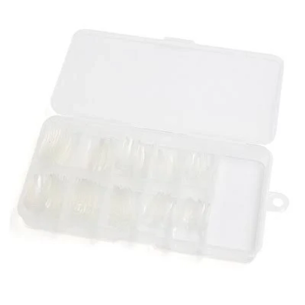 Careudepot 100pcs Clear Transparent French Cover False Nail Art Tip Manicure Tools