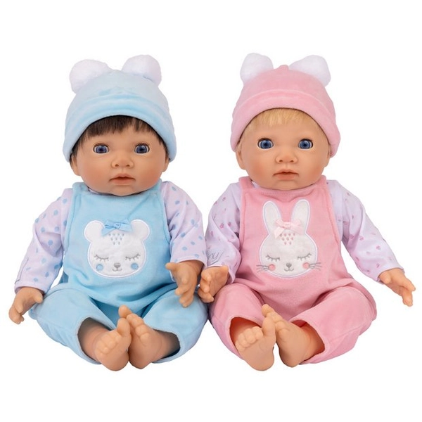 Buy Tiny Treasures 17 Inch Bunny And Bear Twins Baby Dolls | Dolls | Argos