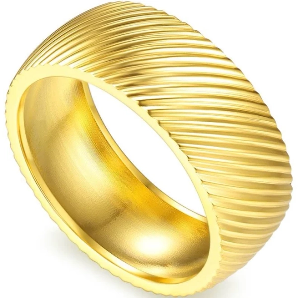 Hollywood 18K Gold Waterproof Ring