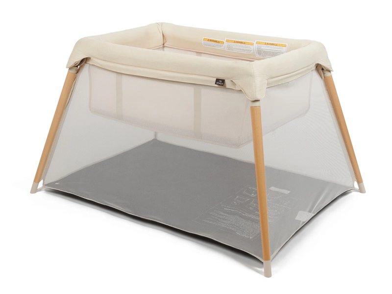 Jengo Travellite 2-In-1 Wooden Portacot Biscuit