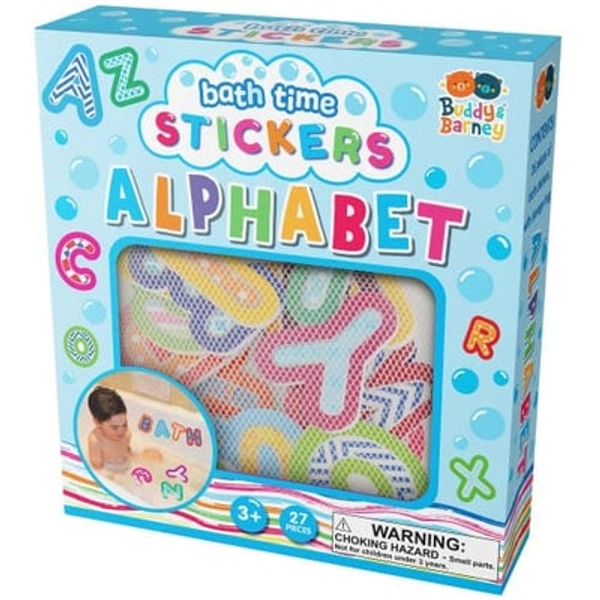 Buddy & Barney Bath Time Stickers, Alphabet, 26 Foam A to Z Letter Pieces, Kids 3+ in Multicolored at Nordstrom