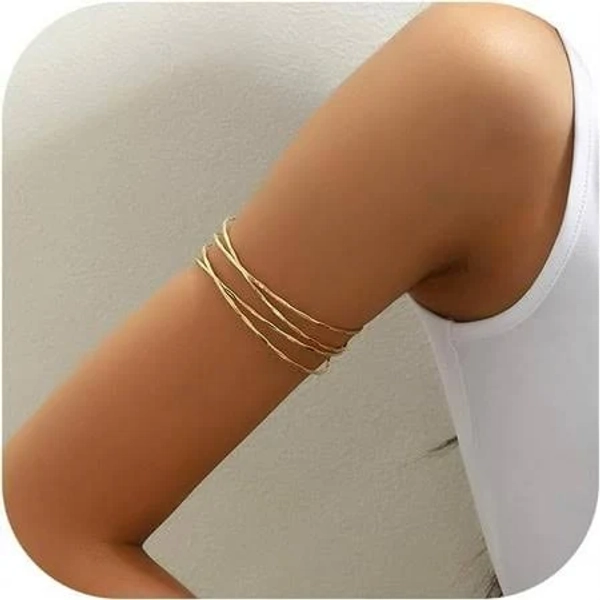 Women's Trendy Gold Bangle Arm Cuff