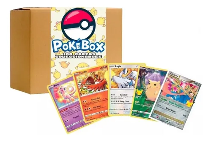 Paquete 100 Cartas Pokémon Tcg Original - Contenido Al Azar