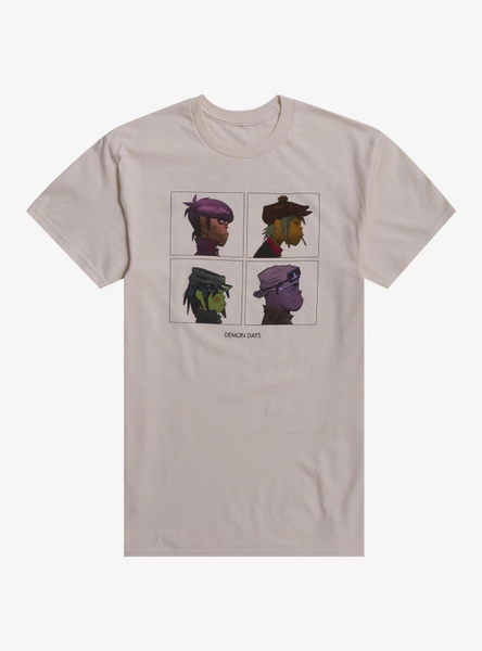 Gorillaz Demon Days Album Cover Grid T-Shirt