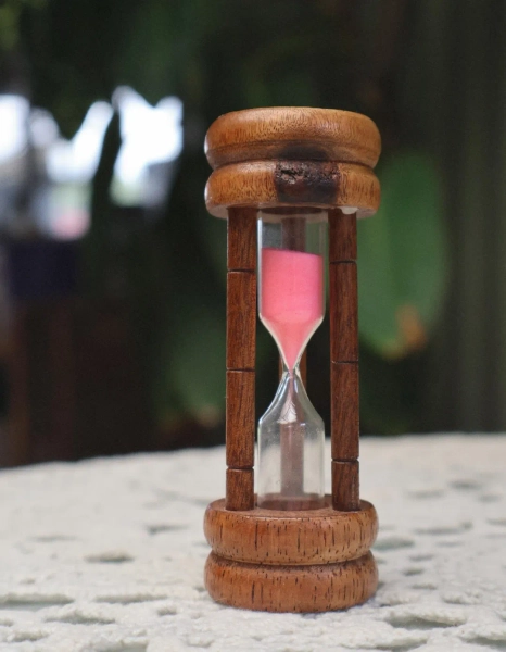 Vintage Wooden Hourglass - Etsy Australia