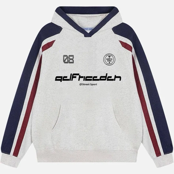 Aelfric Eden Color Blocking Stripe Hoodie