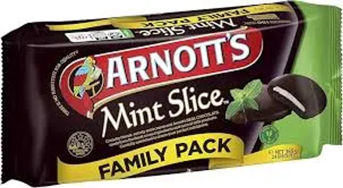 Arnotts Biscuits Chocolate Mint Slice