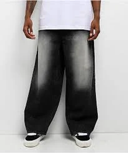 Empyre Asphalt Black Wash Ultra Wide Jeans