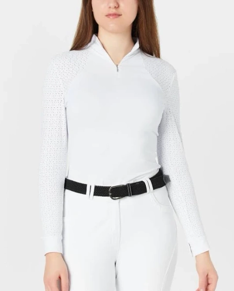 LeMieux Olivia Long Sleeve Lace Show Shirt