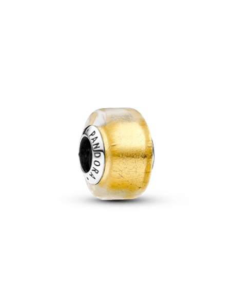 Golden Mini Murano Glass Charm