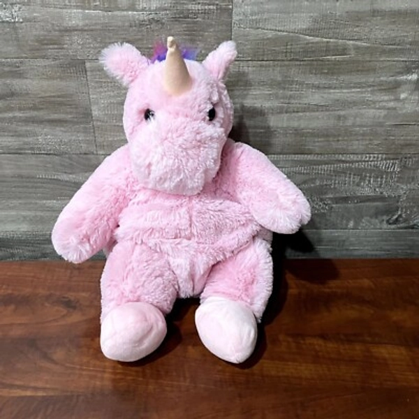 Unicorn Pink Plush Backpack 16”  with straps | eBay