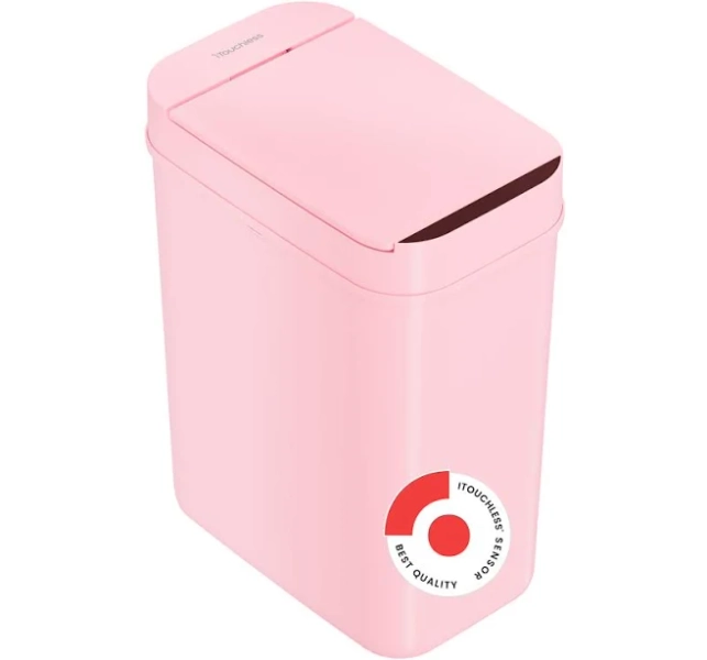 iTouchless 3 Gallon Bathroom Sensor Trash Can Automatic Slim Bin