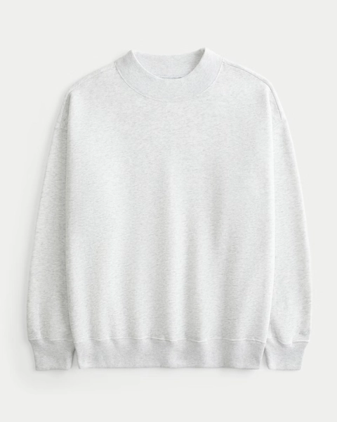 Oversized Mock-Neck Sweatshirt