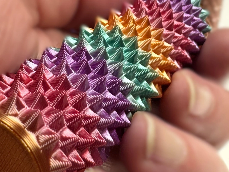 Rainbow Spiky Sensory Roller: Fidget Toy for Focus & Grounding