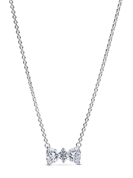Sparkling Bow Necklace