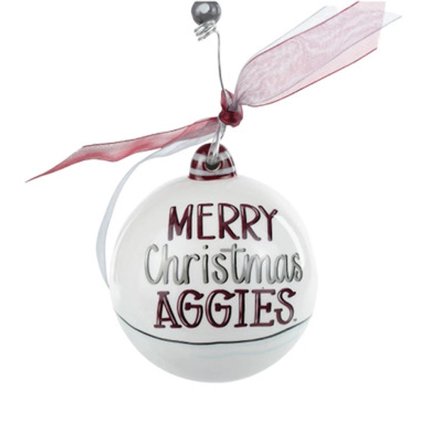 Glory Haus Merry Christmas Aggies Ornament