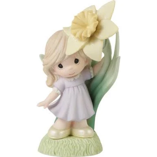 Precious Moments Porcelain Dance Like A Daffodil Figurine Doll