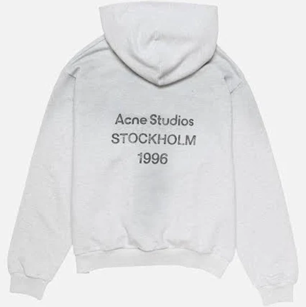Acne Studios Men's Gray Logo Hoodie