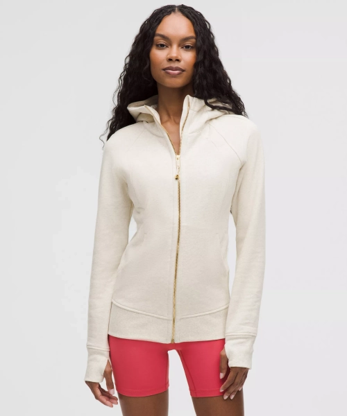 Scuba Full-Zip Hoodie - Heathered Light Ivory/Gold - 20