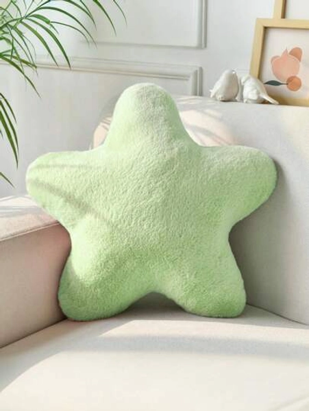 11.81"/15.74" Cute Star Plush Throw Pillow, Soft Faux Fur Material Cushion, Christmas Decoration For Sofa, Bedroom And Living Room, Great Christmas Gift For Family And Friends