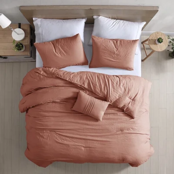 Modern Threads - Beck Comforter Set - Down Alternative Brushed Microfiber - Elegant All Season Bedspread Set - includes Comforter, Shams, & Decorative