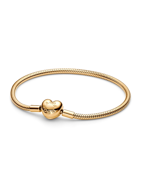 Heart Clasp Snake Chain Bracelet