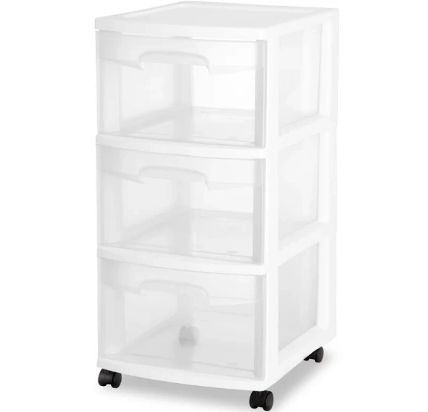 Sterilite 3 Drawer Cart