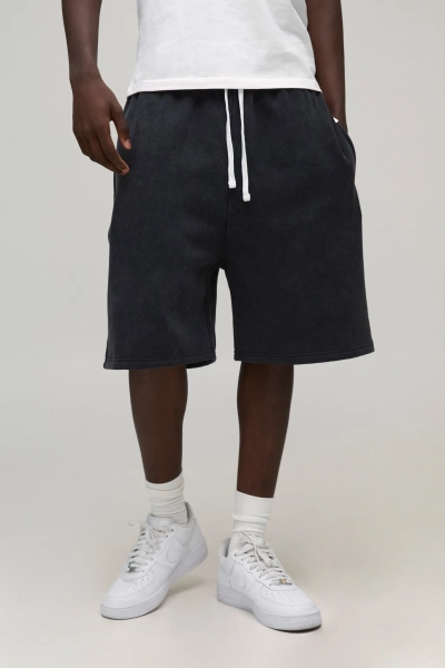 Essential Washed Oversized Drop Crotch Short