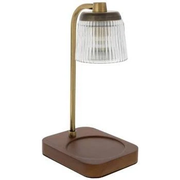 Fluted Glass Candle Warmer Lamp