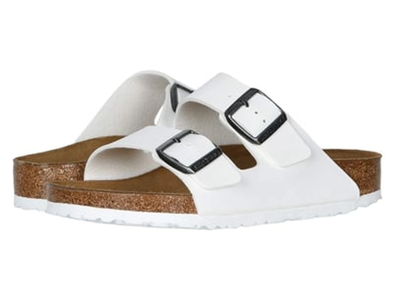 Birkenstock Arizona - Birko-Flor(r) (Unisex) (White Birko-Flor) Sandals