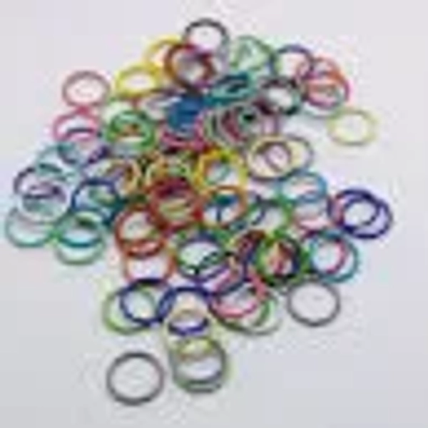 Colored Jump Rings , Mixed Colors,10mm, 100 PCS Metal Jump Rings Coated Jump Rings, Earring Findings , Jewelry Findings ,Open Jump Rings.