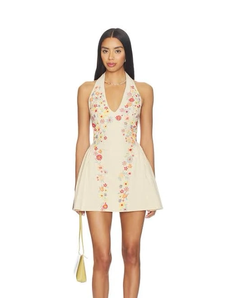 Free People Island Letter Mini Dress