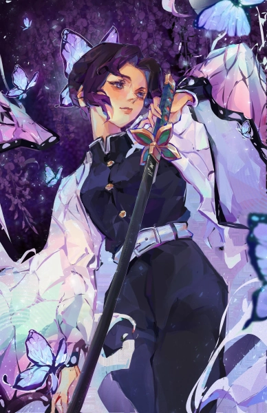 shinobu | butterfly hashira - 5"x7" anime print