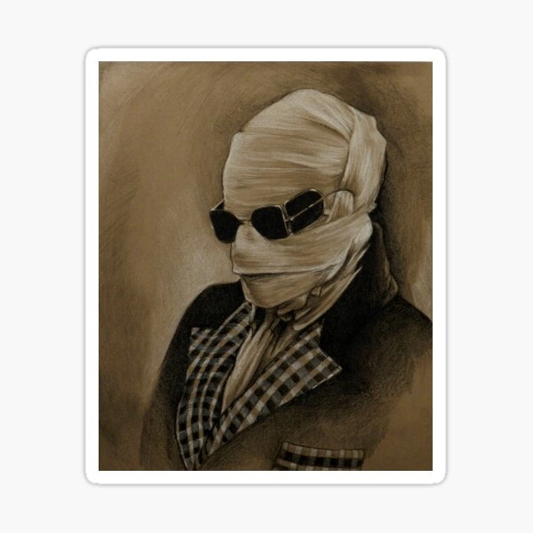 The Invisible Man Sticker
